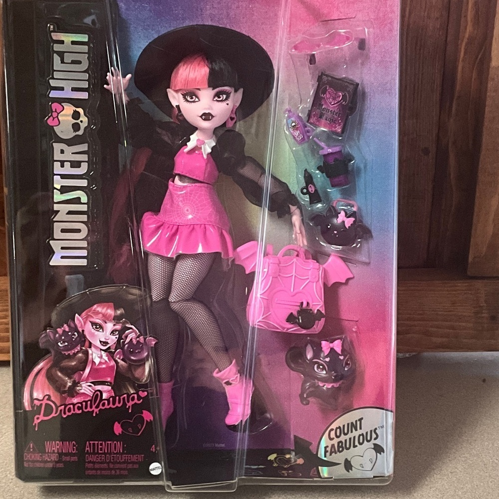 Monster High Doll with Pink and Black Outfit